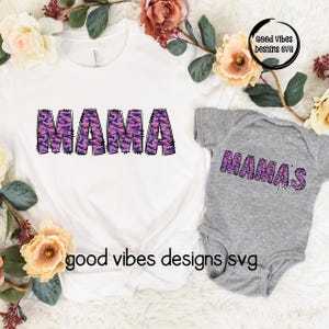 MAMA and Mama's Girl PNG, Purple Camo Mama and daughter design bundle, Matching mama and girl png, Mama Daughter png, mama of girl png