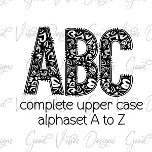 Heart Theme Alphabet Doodle, Valentines Day Colorful Heart Doodle alphabet, Whimsical Love Alphabet, Cute Heart Alphabet, Love Doodle Letter