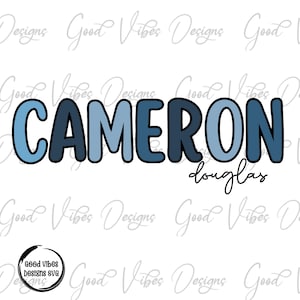 Custom Name PNG, Boy sublimation digital download, Blue Letter Name sublimation, Blue font name png, Personalized Name shirt sign png