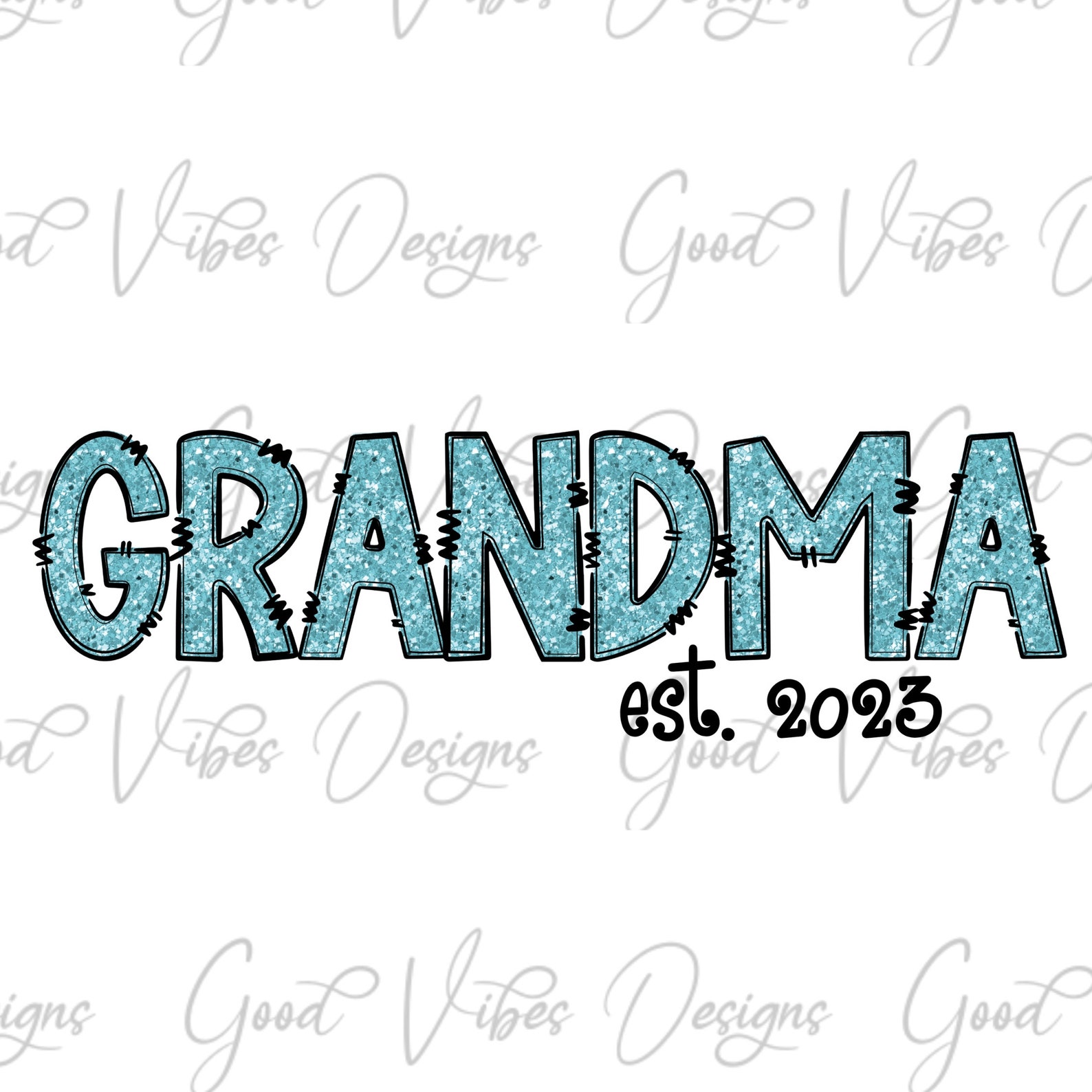 Grandma Est 2023 Blue Png 1st Time Grandma Png Blue Grandma - Etsy
