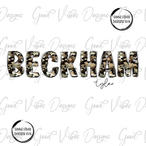 Nombre de camuflaje de pato personalizado PNG, descarga digital de sublimación de niño, sublimación de nombre de letra de camuflaje, nombre de fuente de camuflaje PNG, camiseta con nombre personalizado PNG