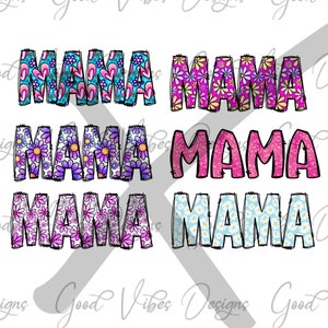 MAMA big sublimation bundle. 30 unique MAMA sublimation design, Mom life sublimation, Mama png bundle, Mom sublimation files, Mama shirt png