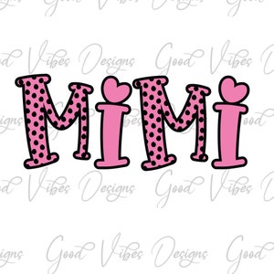 Pink Polkda Dots Mimi, First time Mimi PNG, Mimi T-shirt PNG, new mimi shirt, mimi gift, pregnancy announcement svg, new mimi png, Mimi PNG