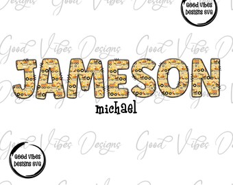 Construction Custom Name, Construction Themed Personalized Name PNG Sublimation, Boys name sublimation, Custom Made Name for Birthday Shirt