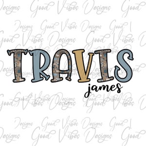 Custom Name PNG, Farmhouse Font custom name png, Boy sublimation digital download, Farm Letter Name png, Personalized Name shirt sign png