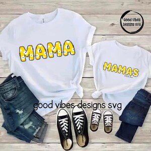 MAMA and Mamas little love PNG, Yellow Daisy Mama daughter bundle, Matching mama daughter png, Mama and girl Matching png, Mamas girl png
