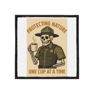 Iron-On Patch - Park Ranger Game Warden, Embroidered Applique Badge, Outdoor Enthusiast Gift, DIY Jacket Decoration, Camping Theme