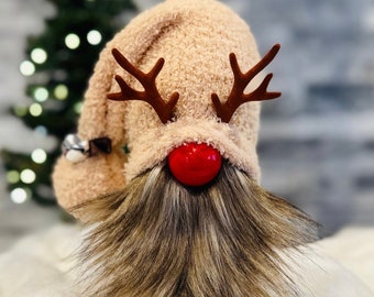 Reindeer Gnome • Christmas Gnome • Gnome Decor • Tiered Tray Decor • Tiered Tray Gnome • Gift Idea • Holiday Decor • Christmas Gift