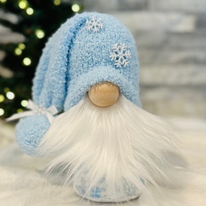 Snowflake Gnome • Winter Gnome • Christmas Gnome • Holiday Gnome • Tiered Tray Gnome