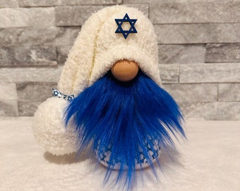 Hanukkah Gnome • Hanukkah miracle • Tiered Tray Decor •Passover • Yom Kippur •  Israel • Holiday Gnome • Gift Idea
