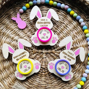 Tarjeta de Pascua personalizada de PlayDoh • Regalos de PlayDoh para la clase • Recuerdos de fiesta de Pascua • Canasta de Pascua de PlayDoh • Rellenos para canastas • Regalos para la clase