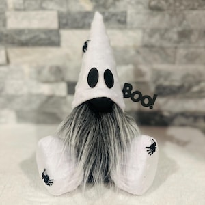 Halloween Gnome • Ghost Gnome • Halloween Decor • Halloween Tiered Tray Decor • October Decor