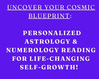 Personalized Astrology & Numerology Reading - Self-Growth Guidance (PDF Report)