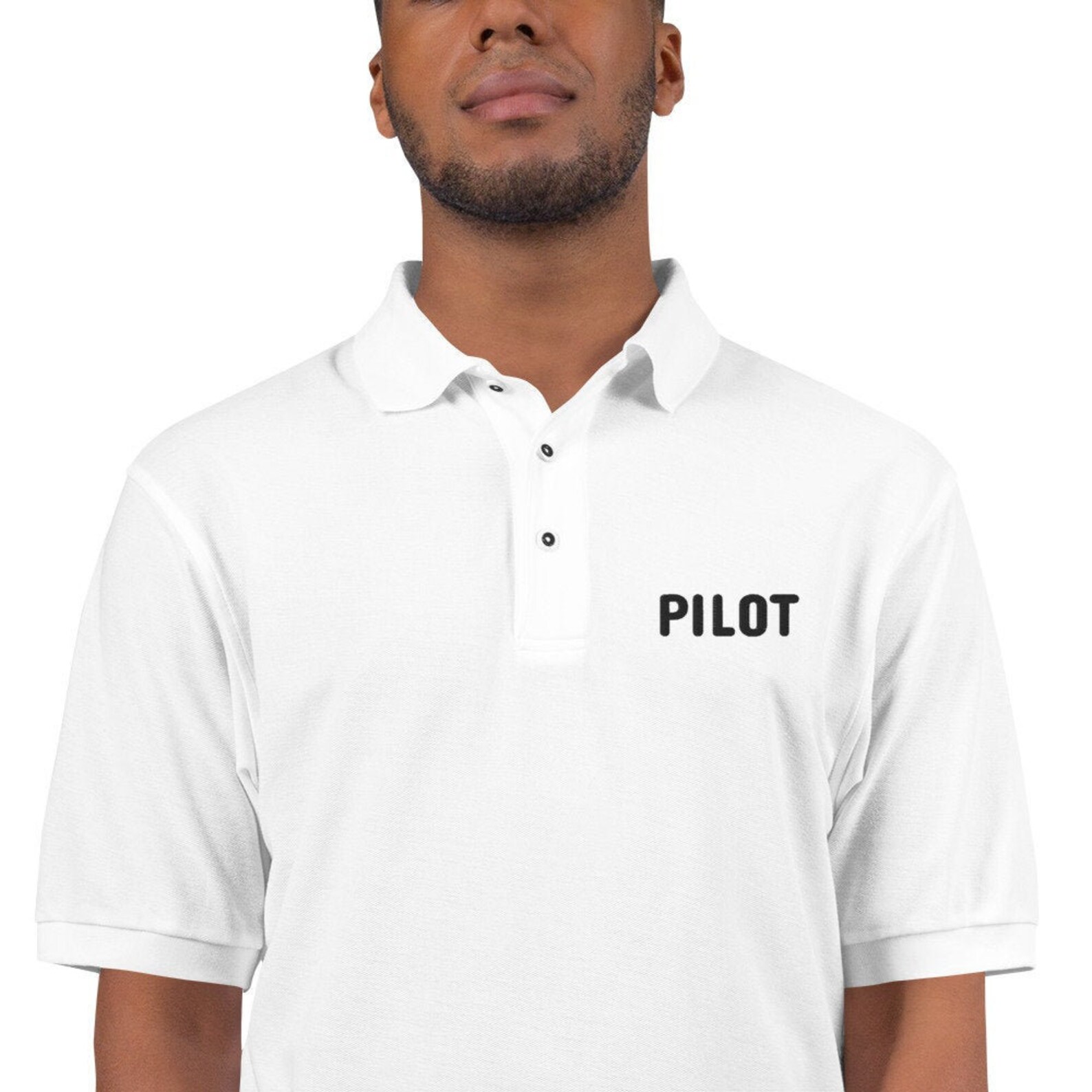Men's Premium Pilot Polo Shirt Shirt for Pilots Gift Etsy