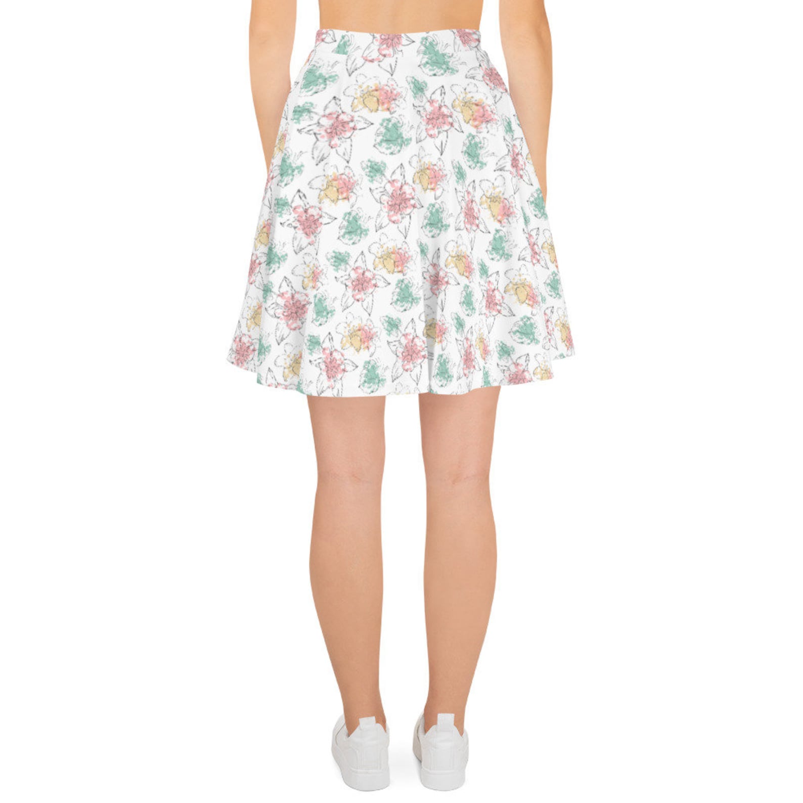 Flower Floral Pattern Skirt - Etsy