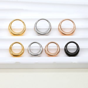 16G 316L Stainless Steel,Nose Piercing,Septum Ring,Tragus Conch Piercing Helix Daith Earring, Gift For Her 8mm,10mm