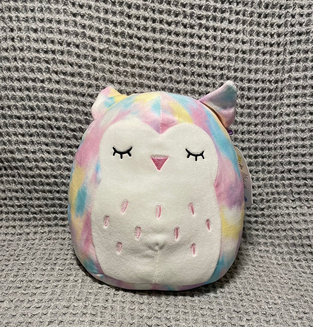 Personalized 8 Lesedi the Owl Tie Dye Squishmallow Etsy