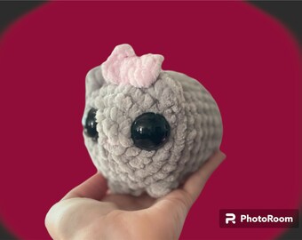 Sad Hamster Amigurumi Crochet Plushie