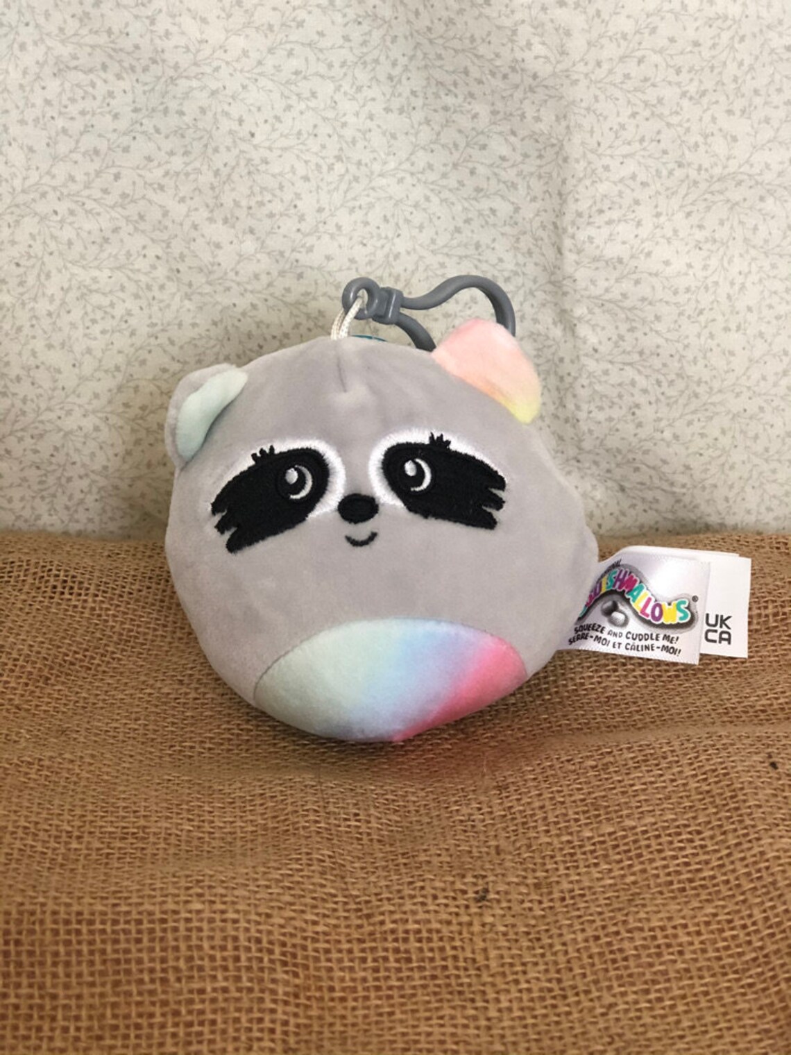 Personalized Squishmallow 3.5 inch clip Max the Raccoon | Etsy