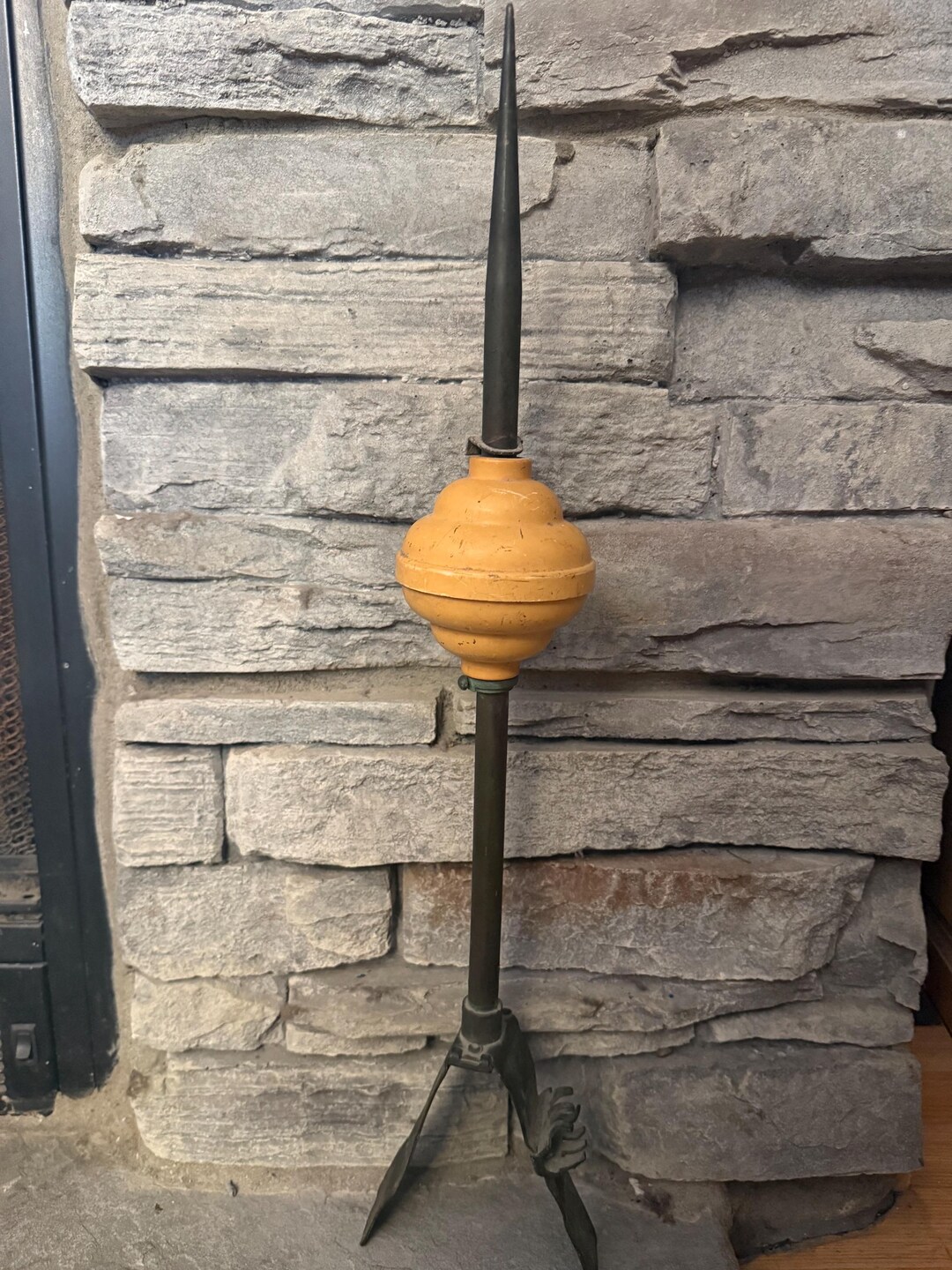 Lightning Rod Round Vintage Lightning Rod With Plastic Decorative Ball. - Etsy