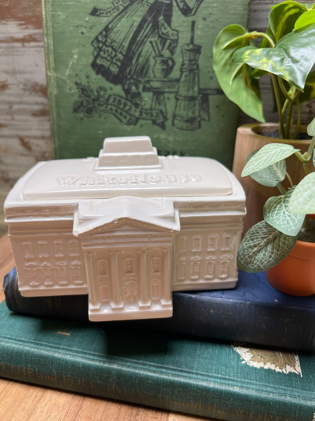 Vintage Jelly Bean White House Candy Dish Etsy