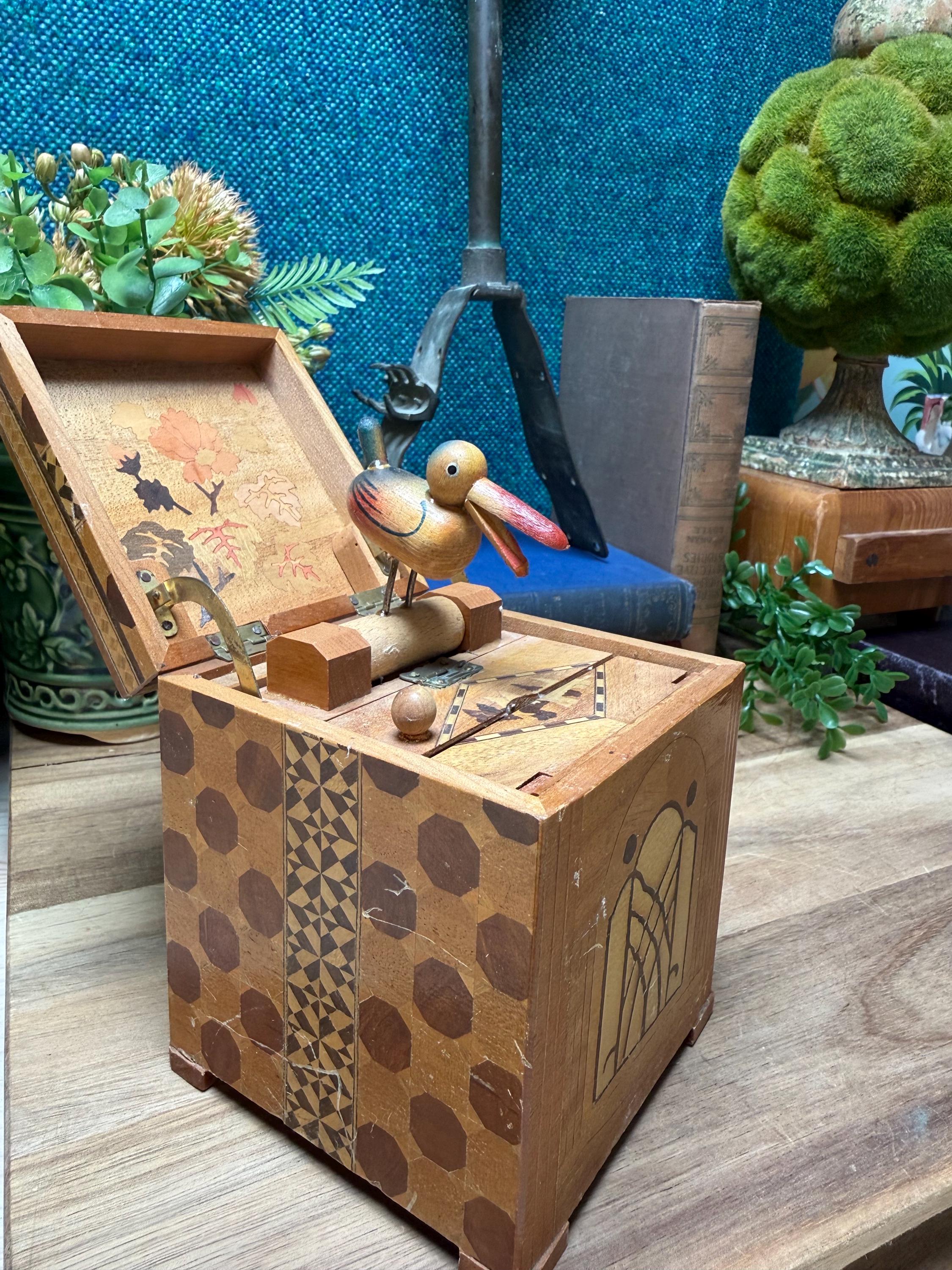 wooden bird cigarette dispenser Bird Cigarette Dispenser