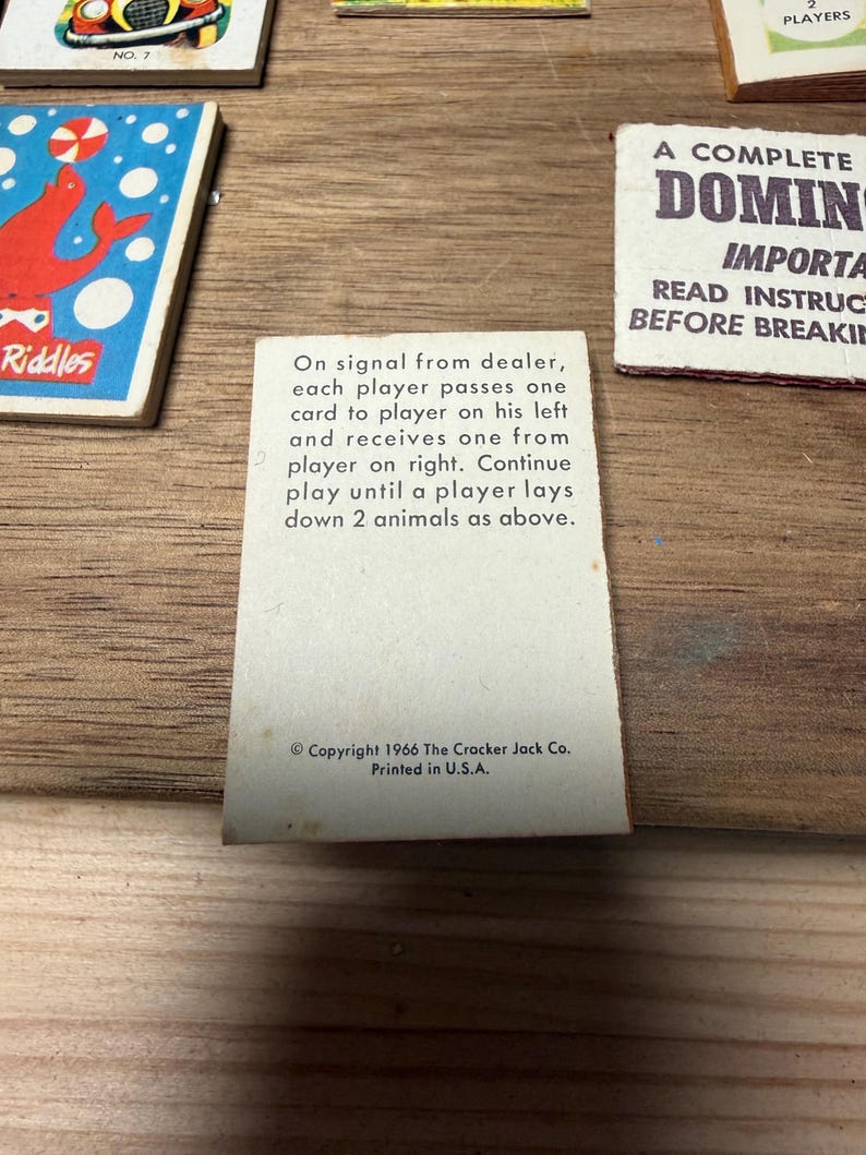 Cracker Jack Riddles Vintage Cracker Jack Mini Books and Games, Lot of 19 - Etsy