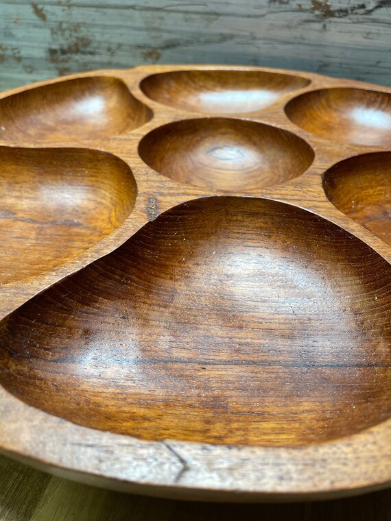Trays & Platters Snack Sets Vintage Goodwood Thailand genuine teak lazy