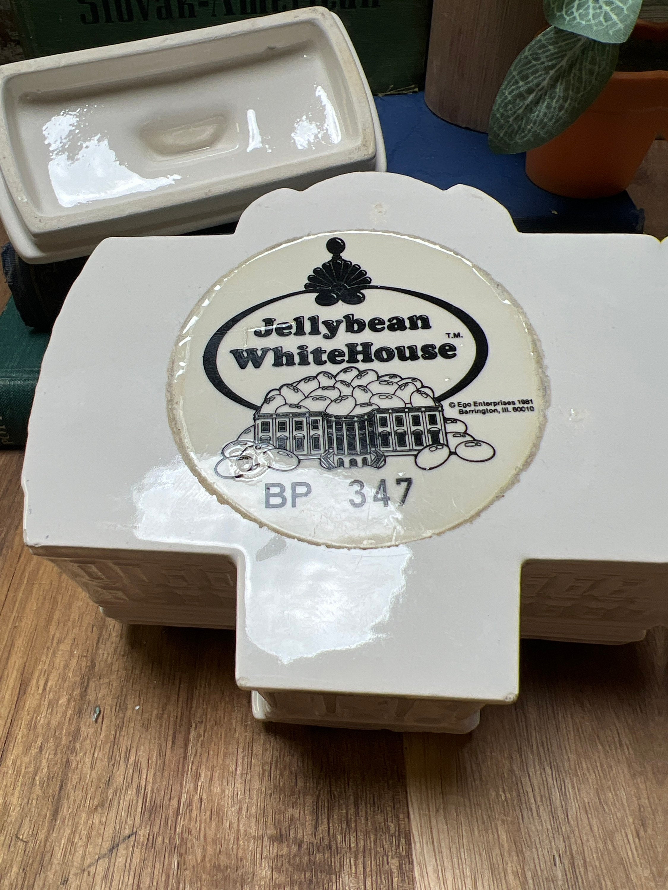 Vintage Jelly Bean White House Candy Dish Etsy