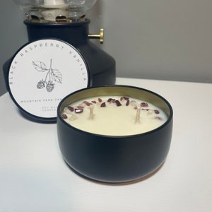 Black Raspberry Vanilla Crystal Candle