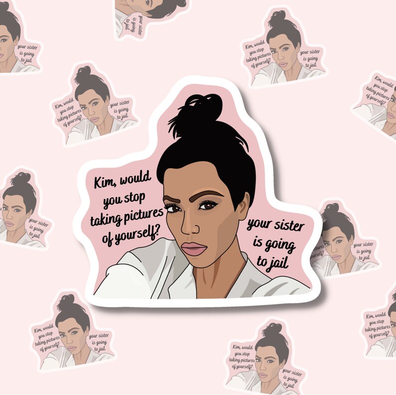 Kardashian Sticker Set Keeping up With the Kardashians Etsy UK