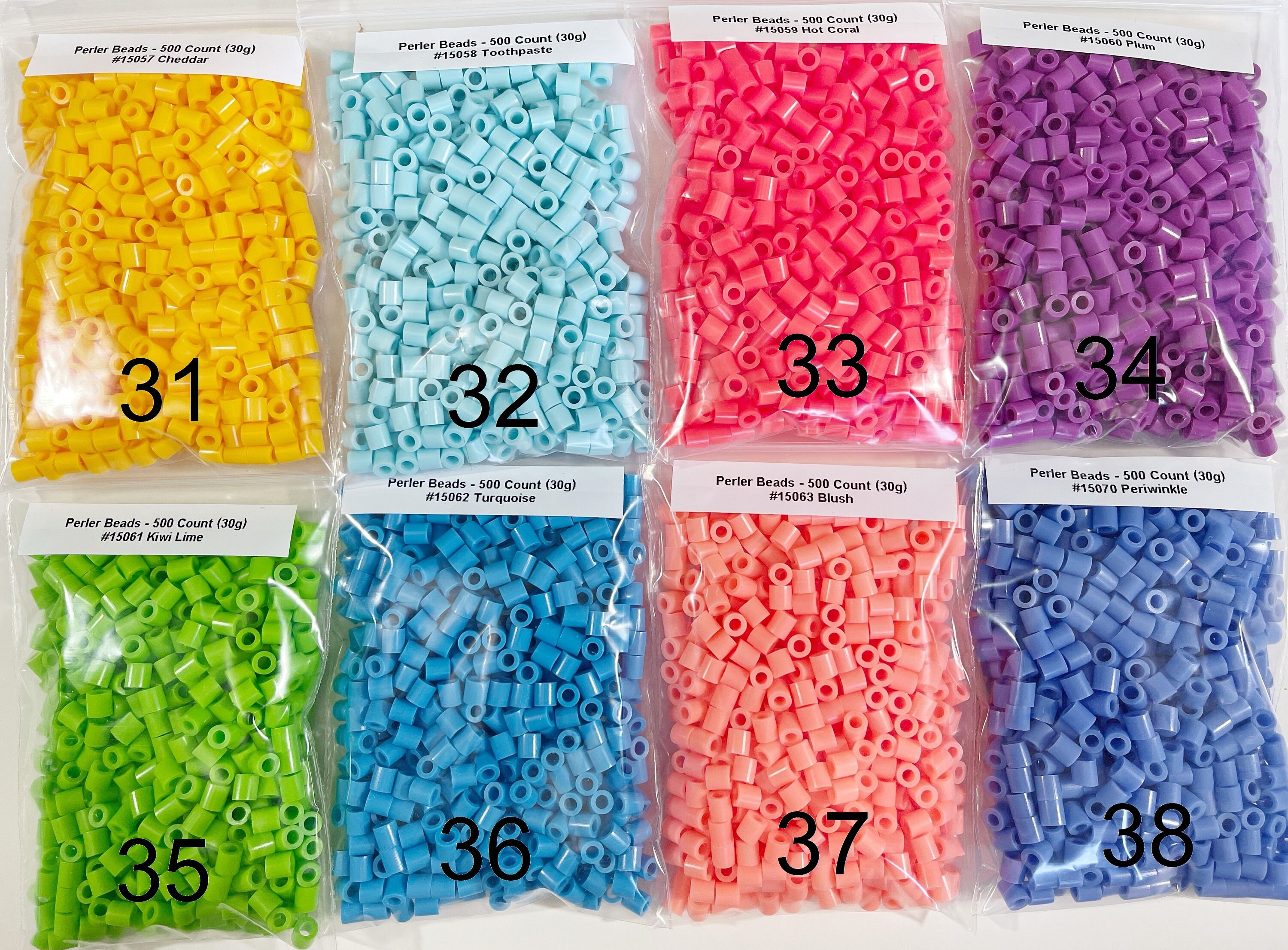 Perler Brand Melty Beads. Approximately 500 beads 30g 54 Etsy