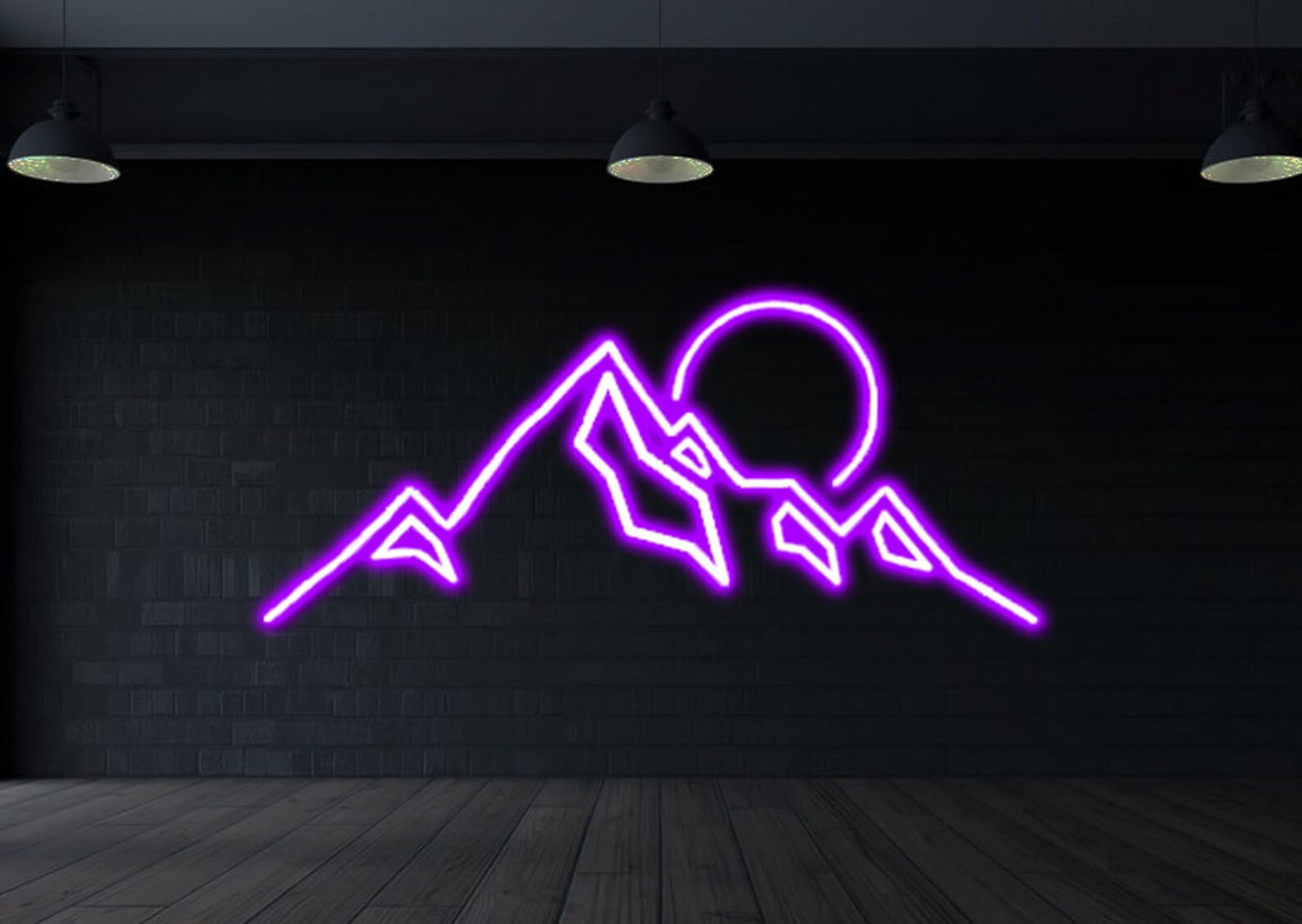 Mountain Sunset LED Neon Sign Neon Sign Bedroom Travel | Etsy