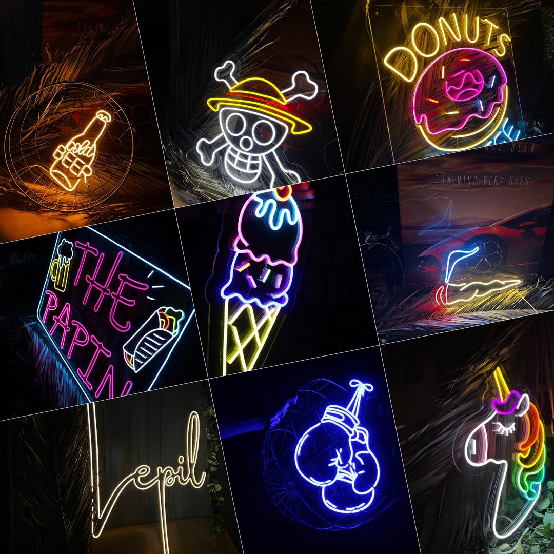 Your Logo Neon Sign Studio Neon LED Signs Neon Etsy
