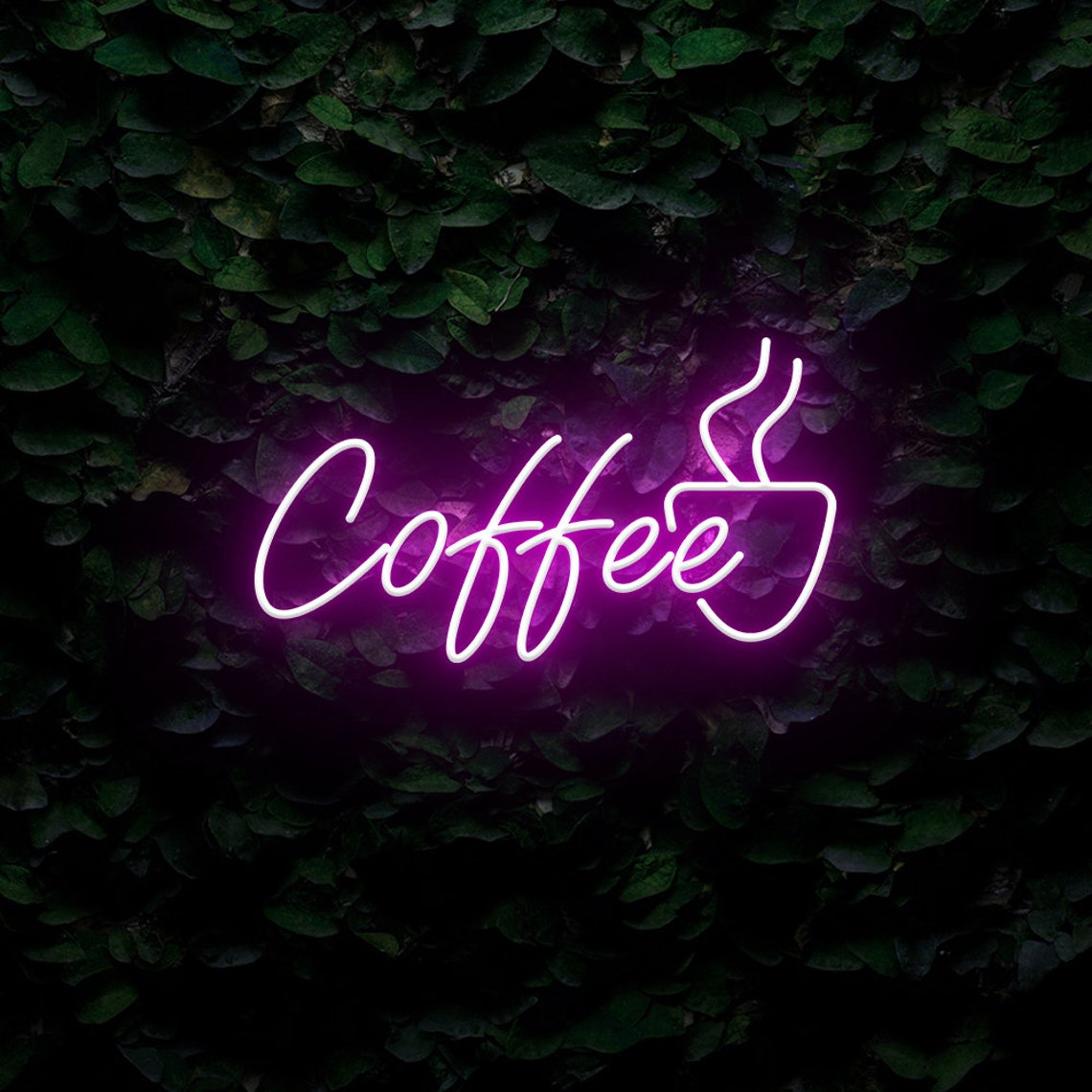 Coffee LED Neon Sign Coffee Shop Neon Sign Personalized | Etsy