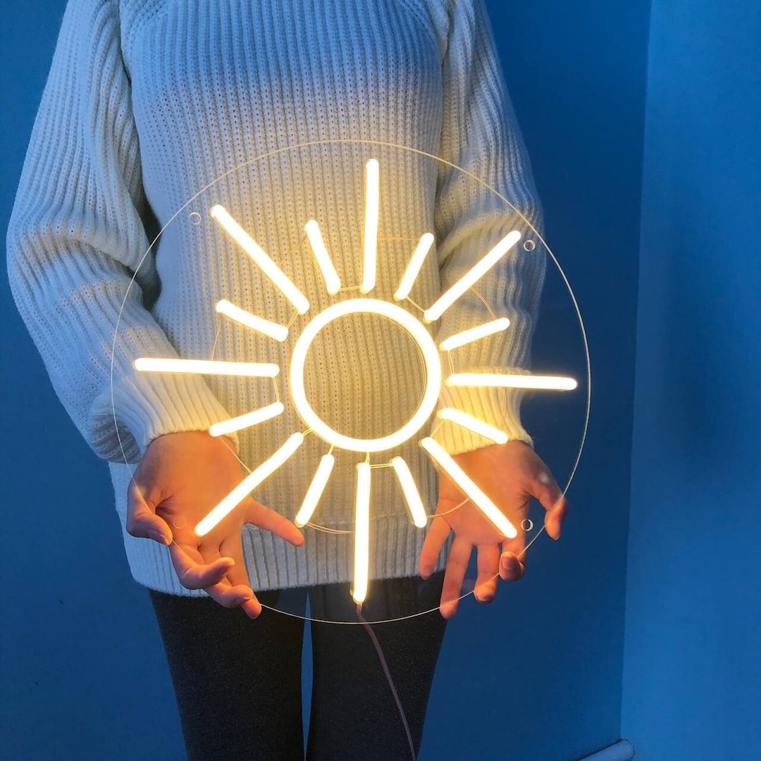 Sun Led Neon Sign Sunset Led Sign Sunrise Neon Light Neon - Etsy
