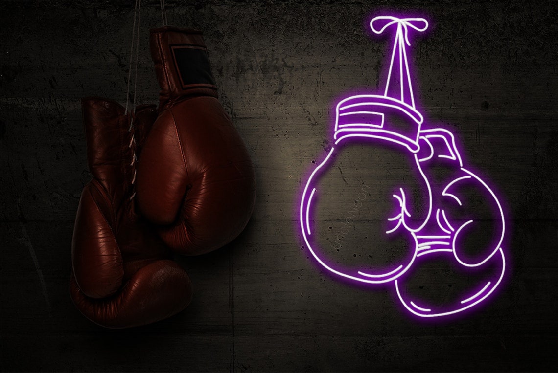 Boxing Gloves LED Neon Sign Boxing Neon Sign Sport Neon Etsy