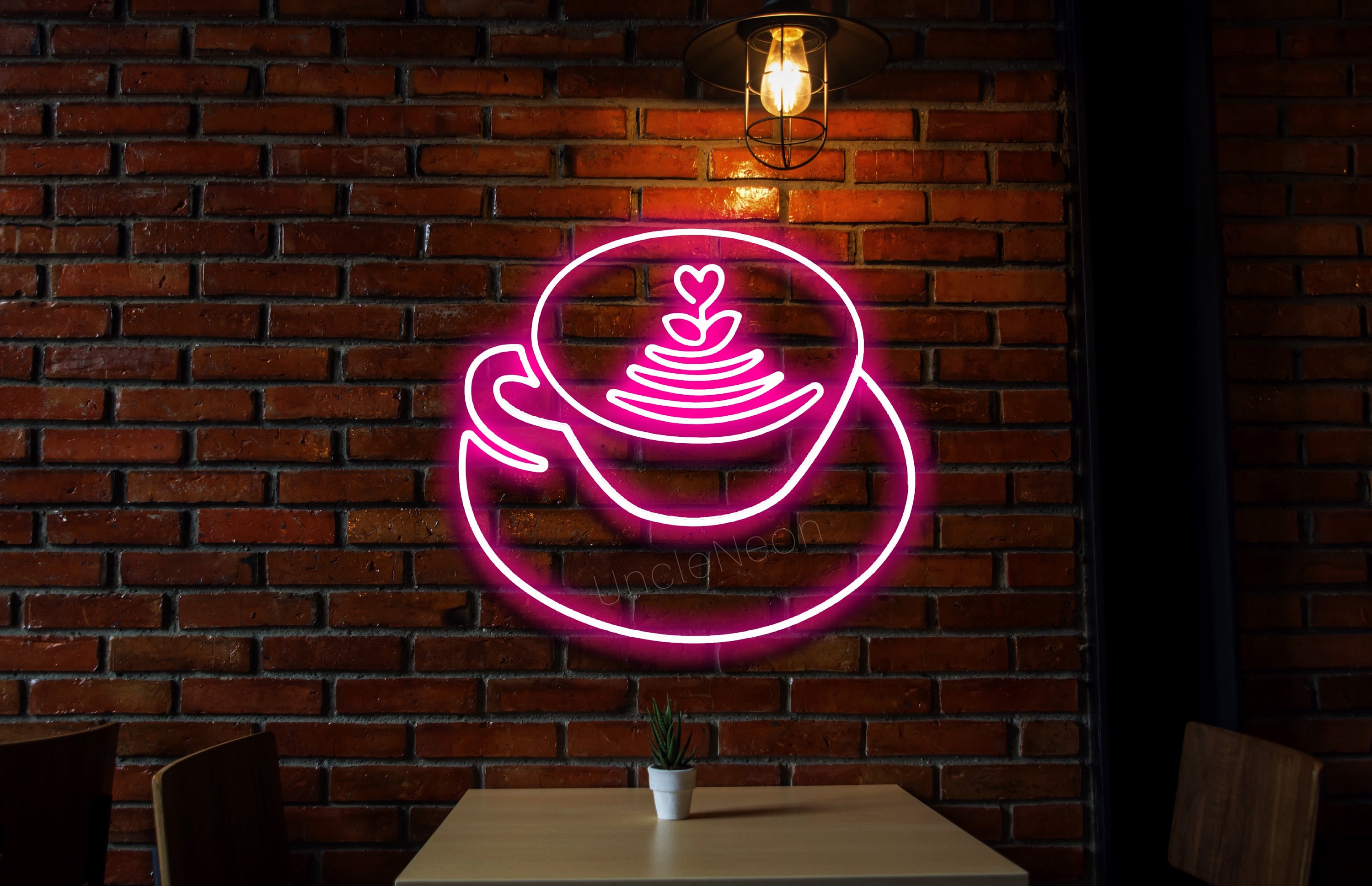 Cup of Coffee Neon Sign Restaurant Neon Sign Cafe Neon Etsy