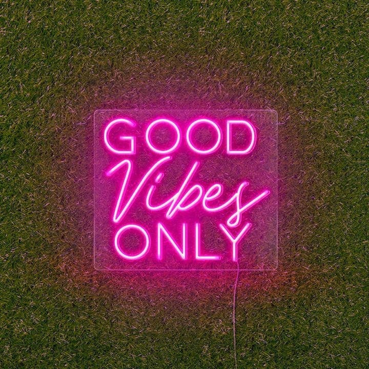 Good Vibes Only LED Neon Sign Neon Sign Bedroom Custom Etsy