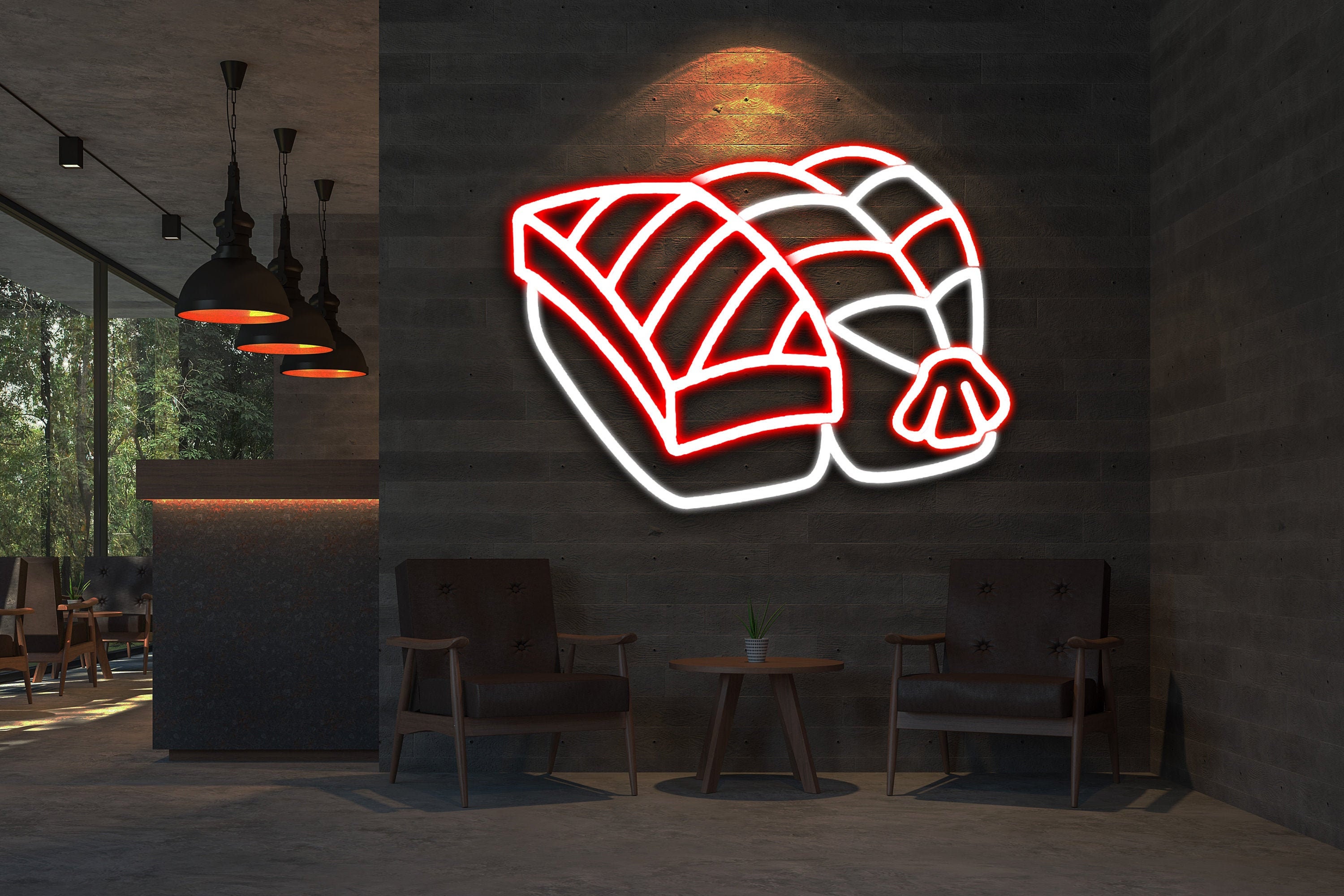 Sushi LED Neon Sign Japanese Food LED Light Sushi Bar Neon | Etsy