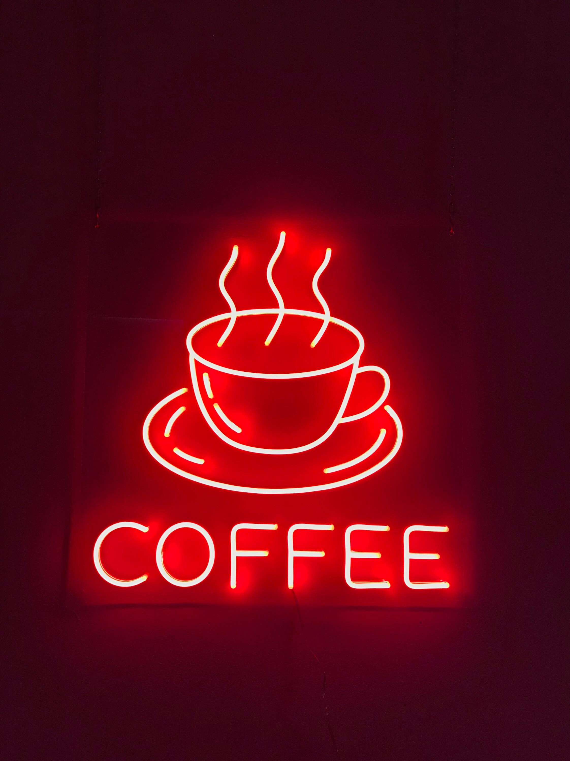 Cup of Coffee Led Neon Sign Coffee Neon Sign Cafe Neon Sign Etsy Canada