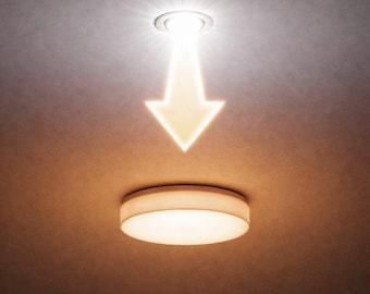 Slim Recessed LED Light Diffuser Cover with Magnetic Mount - Soften Harsh Pot Lights