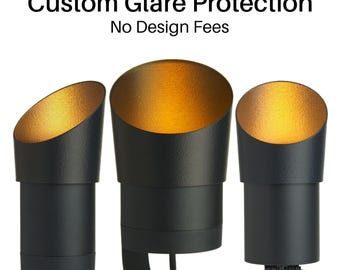 Pantallas antirreflejos personalizadas para focos, apliques y proyectores - Sin cargos de diseño