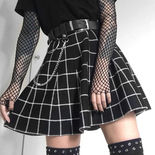 Pleated Mini Skirt Plaid Skirt Japan Korean Fashion Kawaii | Etsy