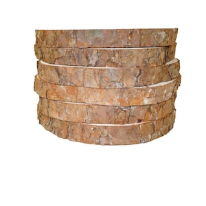 6 tree slices, 23-26 cm diameter, pine, branch slices, decoration, wedding, craft