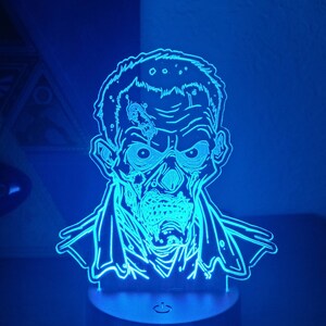 Spooky Zombie Halloween LED Light - USB or Battery Powered