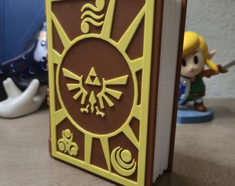 Legend of Zelda-inspirerat bokfodral för föremål 3D-utskriven present till spelare
