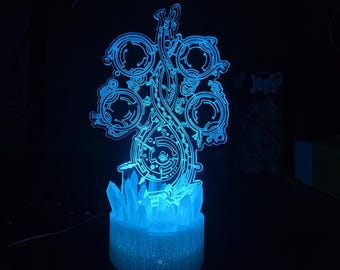 Monster Hunter-inspirerad RGB LED-lampa - USB/Batteridriven