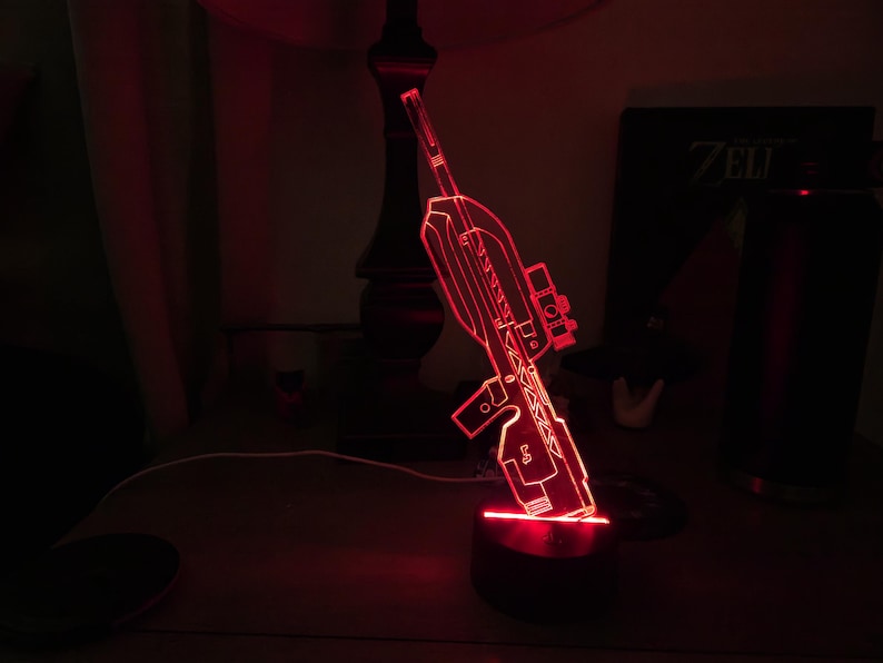 Rgb Rirle Halo Battle Rifle Inspired RGB LED Light Change to Different Positions ...