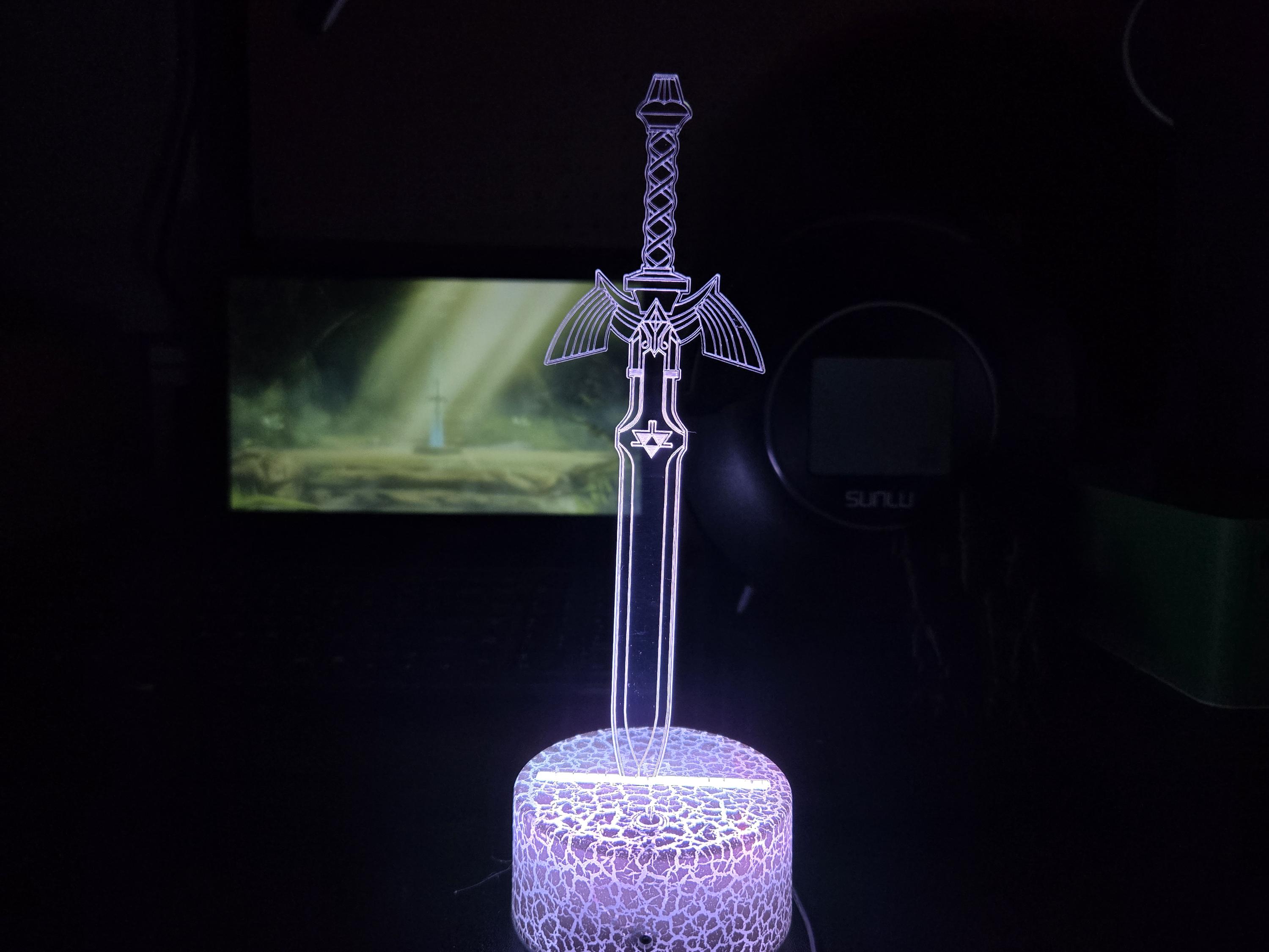 Led Master Sword Legend of Zelda Link Master Sword Inspired RGB LED Light Set to ...